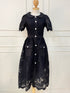 Women Elegant Heavy Lacey Medi Dress